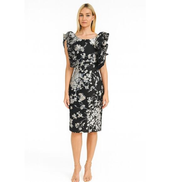 Co. Floral Sheath Dress 2 - Picture 1 of 8